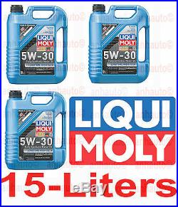 15-Liters Liqui Moly 5W-30 Low Friction Long Life Fully Synthetic Motor Oil