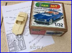FERRARI 250Gt Bertone 1962 1/32 slot car body and parts for other chassis motor 