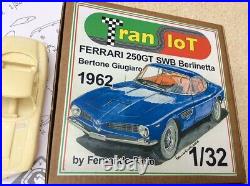 FERRARI 250Gt Bertone 1962 1/32 slot car body and parts for other chassis motor