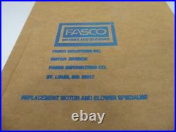 Fasco D2720 Motor 3/4 HP 200/230V 60Hz 1140 RPM 1 Speed