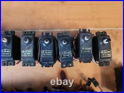 Futaba servo lot with other servos and servo parts