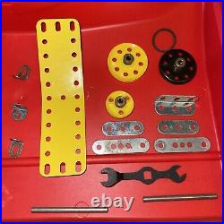 Meccano Job Lot inc Battery Packs Steering Wheel, Motor Car, Other Parts In Case
