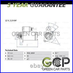 Starter Motor GCP Fits Mitsubishi L200 1996-2007 + Other Models