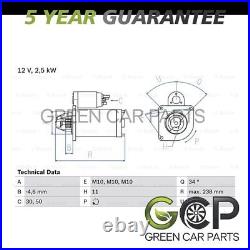 Starter Motor GCP Fits Peugeot Citroen + Other Models #3