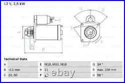 Starter Motor GCP Fits Peugeot Citroen + Other Models #3