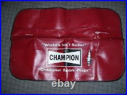 Vintage 70s nos Champion Sparkplugs auto fender part service gm show accessory