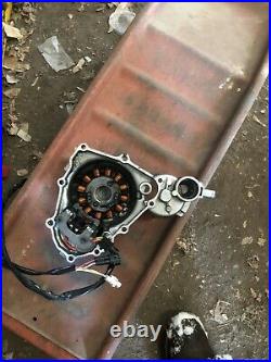 Yamaha YFZ450 OEM motor engine carb model, cases destroyed! For all other parts